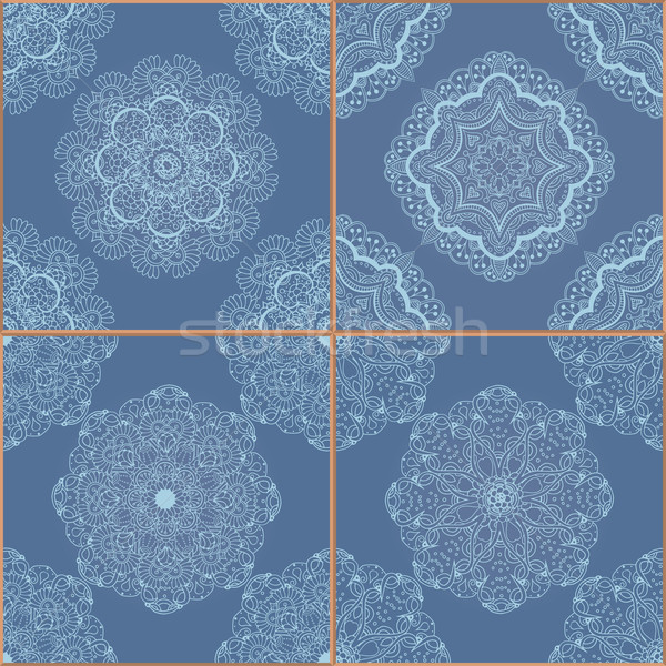 Tiles Floor Ornament Collection Stock photo © frescomovie