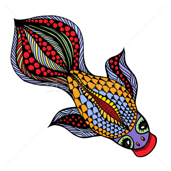 vector Gold Fish Stock photo © frescomovie
