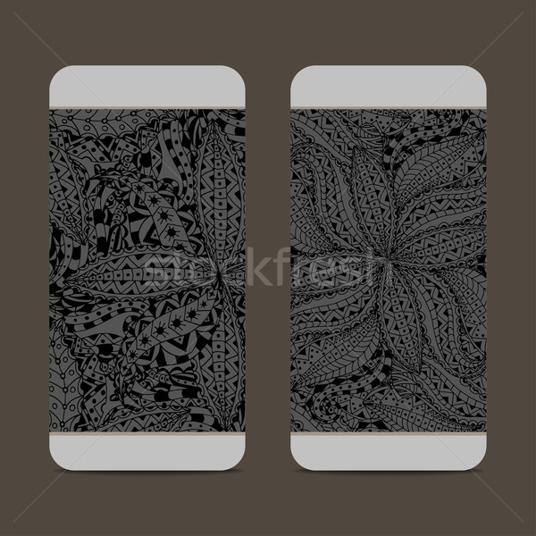 Soyut model cep telefonu kapak geri dizayn Stok fotoğraf © frescomovie