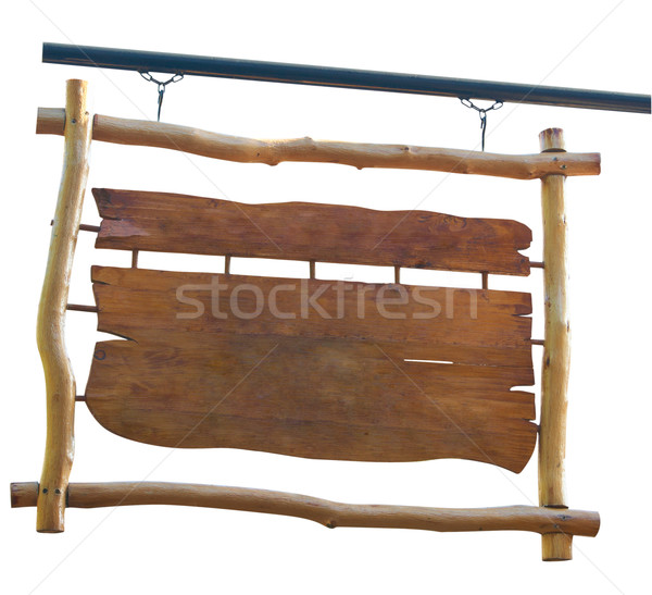 Alten Bord isoliert weiß Rahmen Stock foto © frescomovie