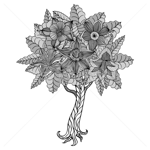 Tree with leaves Stock photo © frescomovie