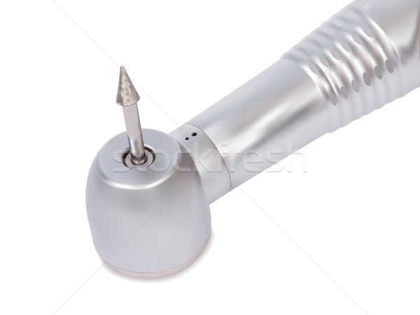 Vettore dental trapano immagine isolato bianco Foto d'archivio © frescomovie