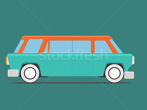 retro travel van Stock photo © frescomovie