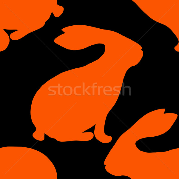 rabbit silhouette pattern Stock photo © frescomovie