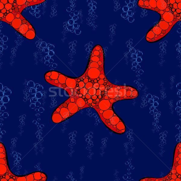 Starfish dessinés à la main répéter modèle plage Photo stock © frescomovie