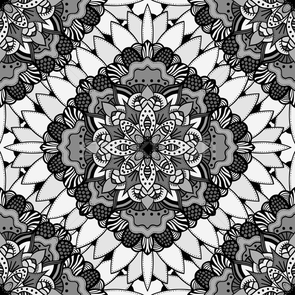Vector fara sudura mandala Imagine de stoc © frescomovie