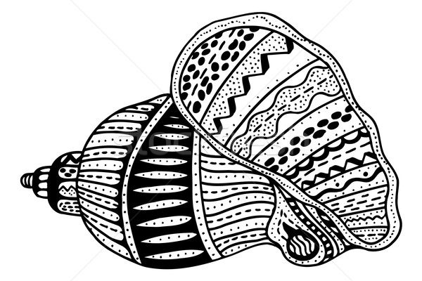 Zentangle stylized shell Stock photo © frescomovie