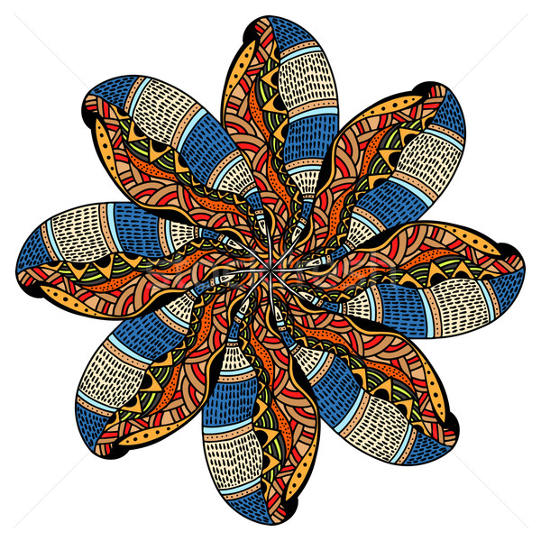 Mandala round ornament Stock photo © frescomovie