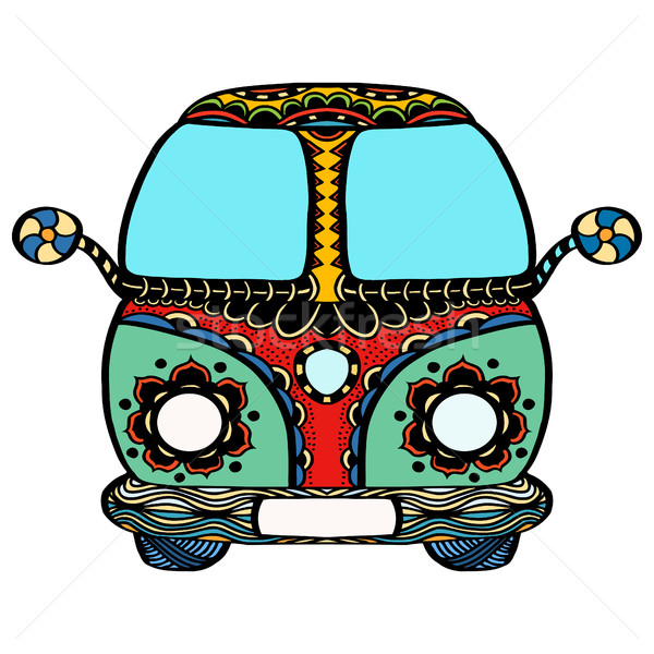 Vintage car a mini van Stock photo © frescomovie