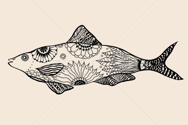 ornamental graphic fish. Stock photo © frescomovie