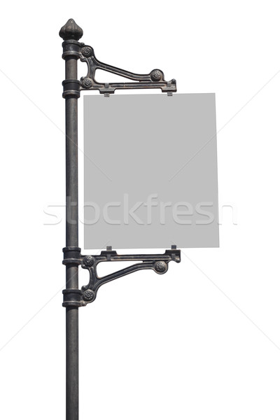 Metal Sign on street pole Stock photo © frescomovie