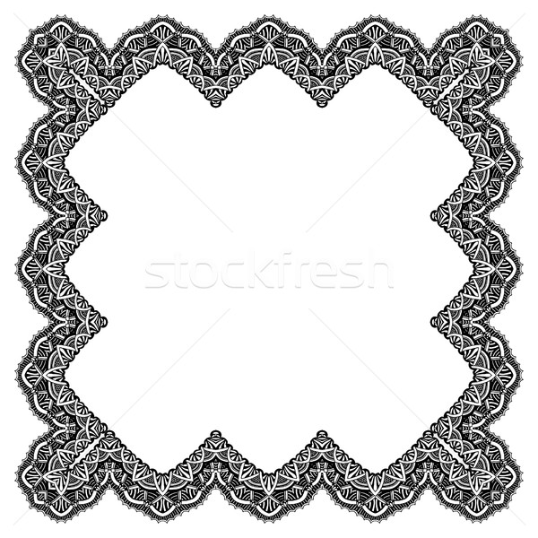 Establecer geométrico marco resumen diseno dibujado a mano Foto stock © frescomovie