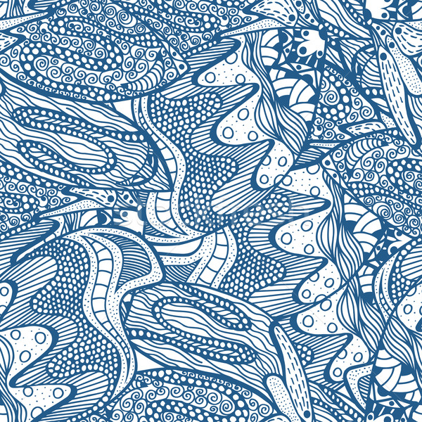 Seamless abstract hand-drawn pattern.  Stock photo © frescomovie