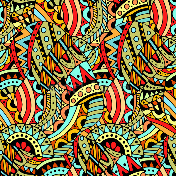 Senza soluzione di continuità abstract pattern colorato onde primavera Foto d'archivio © frescomovie