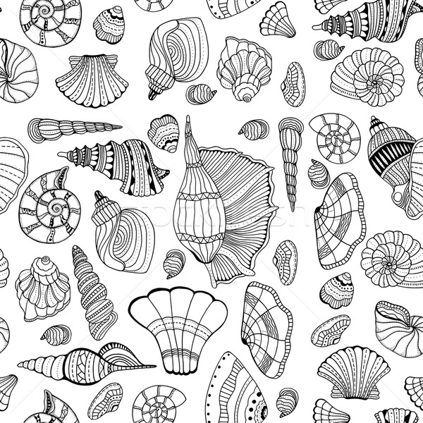 seashell seamless pattern Stock photo © frescomovie