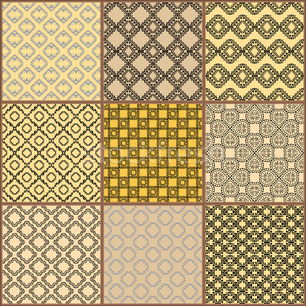 Tiles Floor Ornament Collection Stock photo © frescomovie