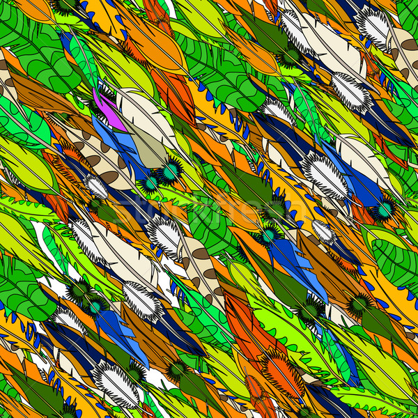 ソフト 羽毛 シームレス ベクトル 手 抽象的な ストックフォト © frescomovie