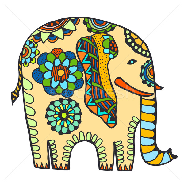 decorated Indian Elephant Stock photo © frescomovie