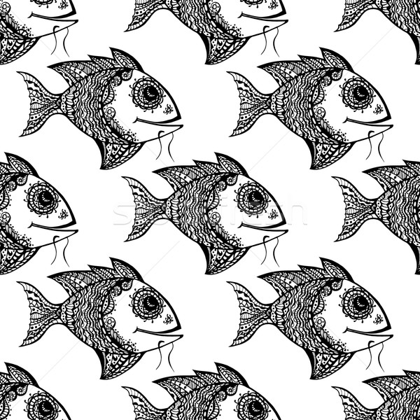 seamless fish Stock photo © frescomovie