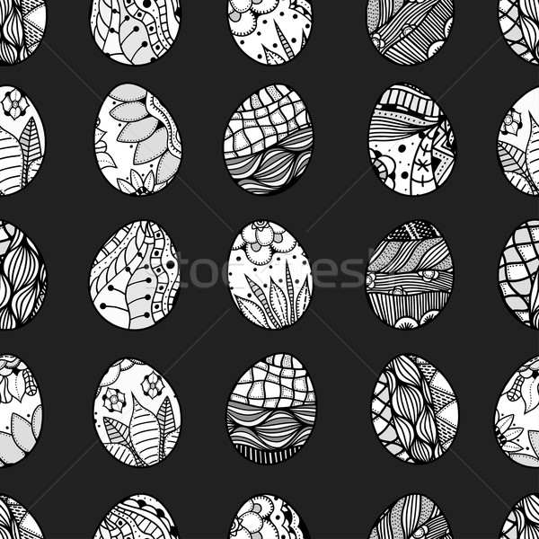 pattern with Easter eggs Stock photo © frescomovie