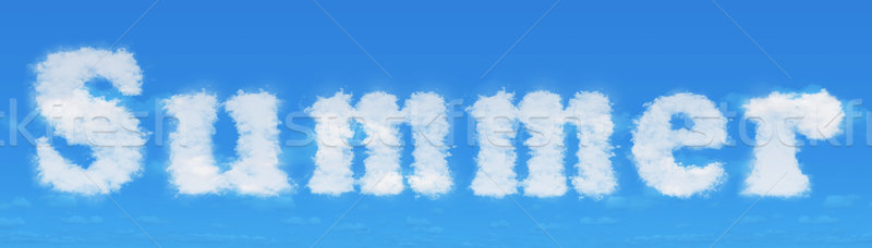 лет облака небе красоту дым Сток-фото © frescomovie