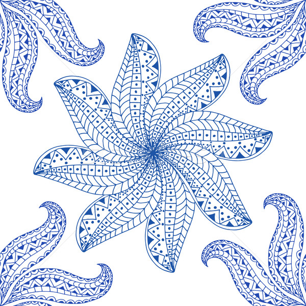 Blue pattern. Stock photo © frescomovie