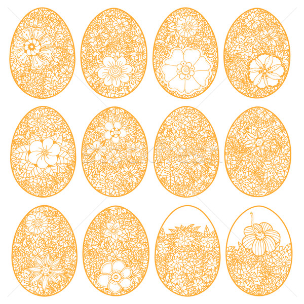 Doodle Easter Egg Stock photo © frescomovie