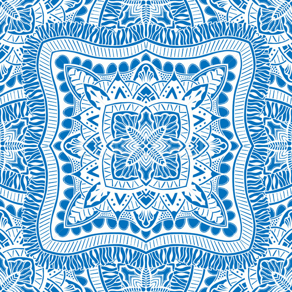 Vector seamless blue pattern Stock photo © frescomovie