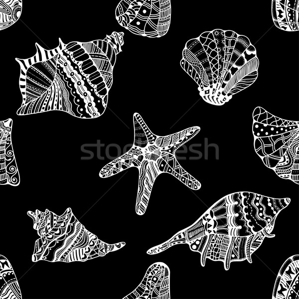 seashell seamless pattern Stock photo © frescomovie