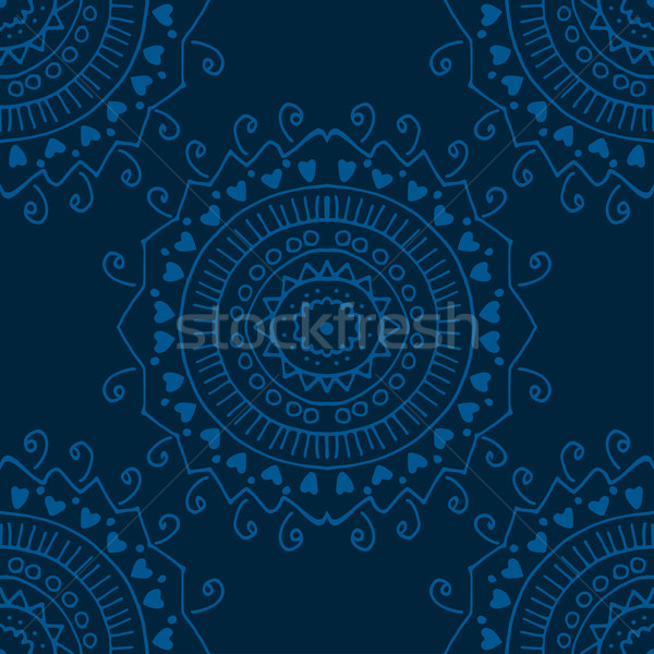 seamless blue pattern Stock photo © frescomovie