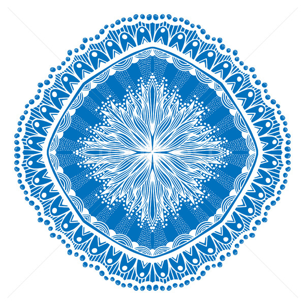 Beautiful blue mandala. Stock photo © frescomovie