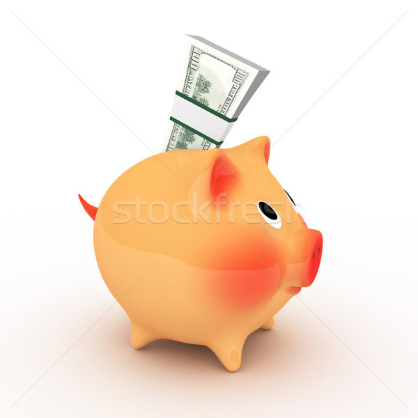 pig 3d Stock photo © frescomovie