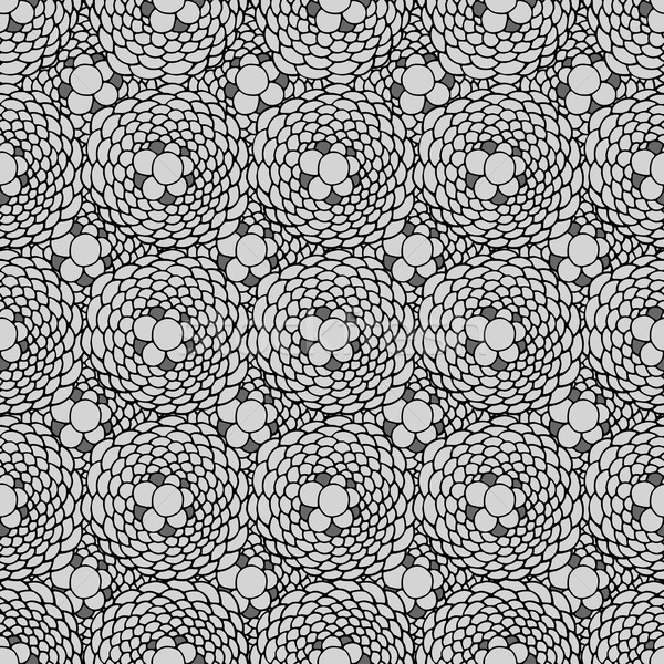 Naadloos geometrisch patroon zwart wit textuur abstract weefsel Stockfoto © frescomovie
