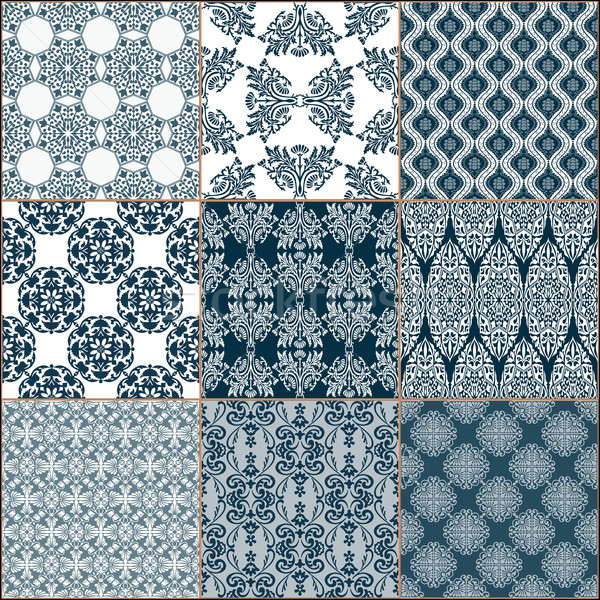 Tiles Floor Ornament Collection Stock photo © frescomovie