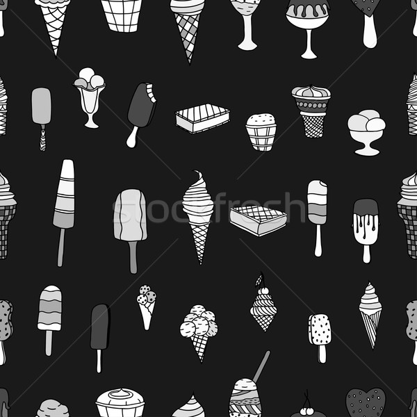 ice creams seamless pattern Stock photo © frescomovie