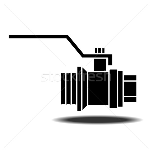 Sanitaryware tap icon. Stock photo © frescomovie