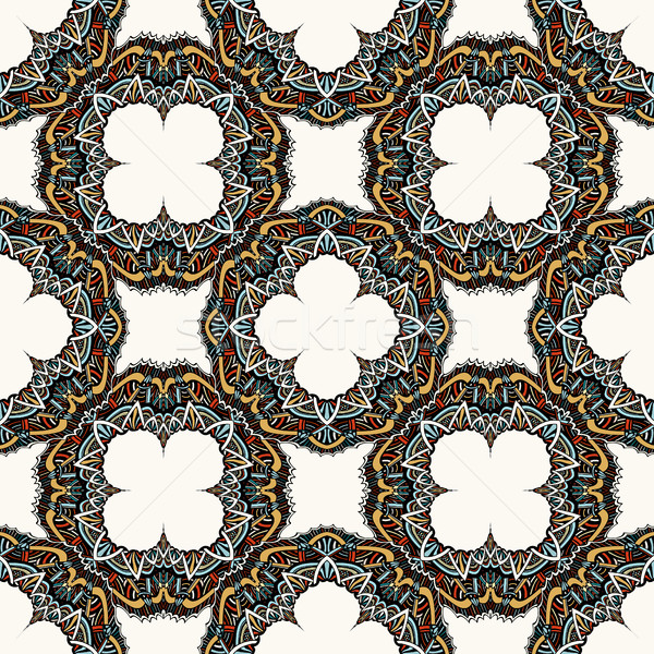 Seamless indian pattern. Stock photo © frescomovie