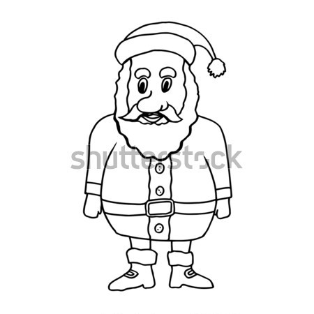 Cartoon clause Noël accueil cartes Photo stock © frescomovie