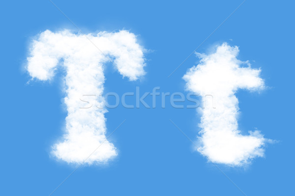 Schreiben Wolken Form Himmel Rauch Stock foto © frescomovie