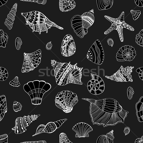 seashell seamless pattern Stock photo © frescomovie