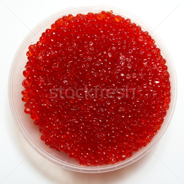 Kaviaar smakelijk Rood geïsoleerd witte voedsel Stockfoto © frescomovie