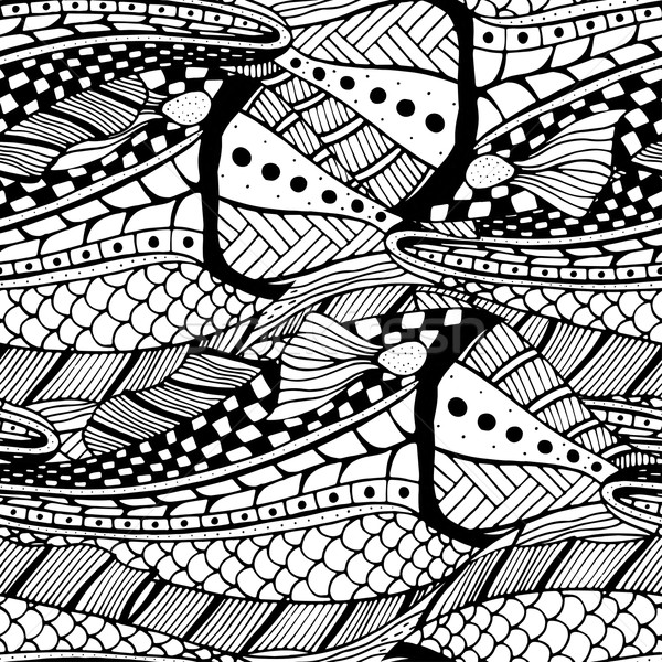 Abstract naadloos patroon golven Stockfoto © frescomovie