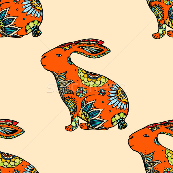 background with rabbits.  Stock photo © frescomovie