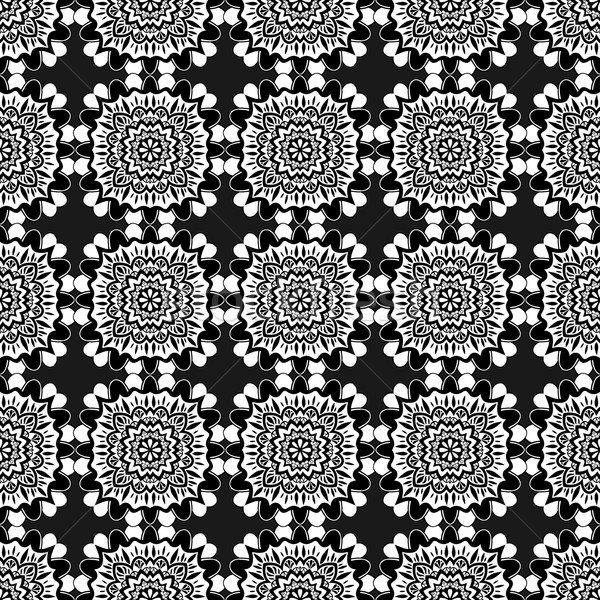 seamless black pattern Stock photo © frescomovie