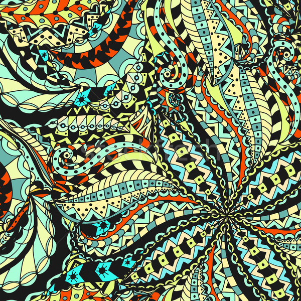 Vector seamless ethnic pattern Stock photo © frescomovie