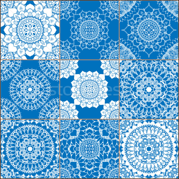 геометрический плитки набор как великолепный Сток-фото © frescomovie