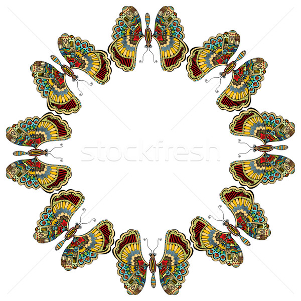 Amazing fly butterflies Stock photo © frescomovie