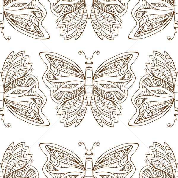 Butterfly seamless pattern Stock photo © frescomovie