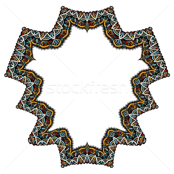 Set of geometric frame Stock photo © frescomovie