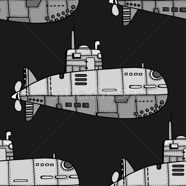 Doodle Sketch Submarine Stock photo © frescomovie